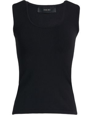 Amiri Top Cotton, Silk - Black