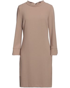 SEVENTY VENEZIA Mini Dress Polyester, Viscose, Elastane - Brown