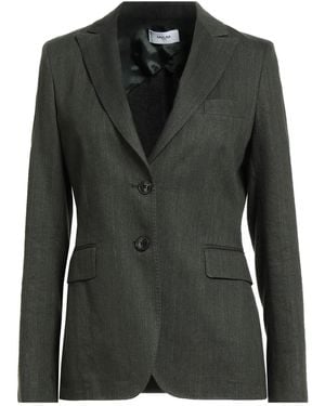 SAULINA Milano Dark Blazer Linen, Cotton - Black