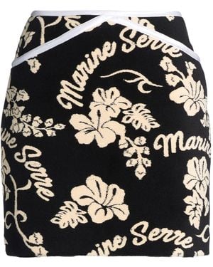 Marine Serre Mini Skirt - Black
