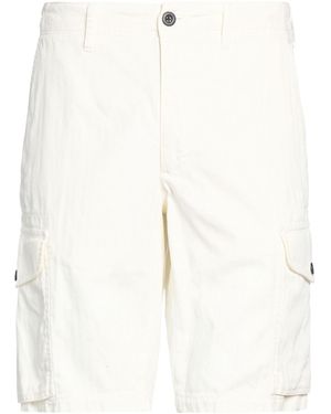 Incotex Slacks By Slowear Ivory Shorts & Bermuda Shorts Cotton, Linen, Elastane - Natural