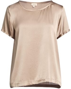 HER SHIRT HER DRESS Top Silk, Elastane - Natural