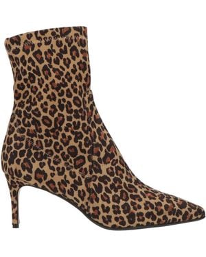Anna F. Ankle Boots Textile Fibers - Brown