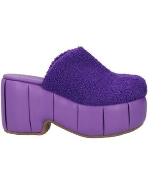 THEMOIRÈ Mules & Clogs Textile Fibres - Purple