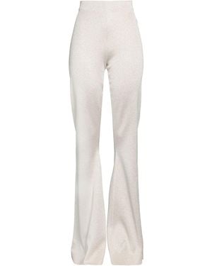 Circus Hotel Ivory Pants Viscose, Polyamide, Metal Fiber, Polyester - White