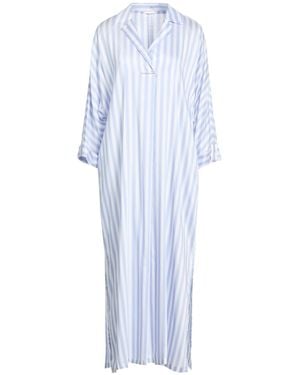 Peserico Midi Dress Viscose, Silk - Blue