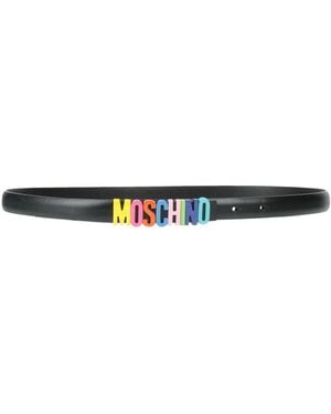 Moschino Belt Leather - White