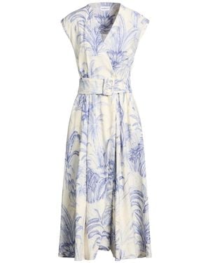 Marella Midi Dress Linen, Viscose - Blue