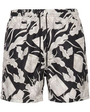 Amiri Shorts & Bermuda Shorts Silk - Gray