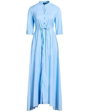 LAVI COUTURE Midi Dress Cotton, Elastane - Blue