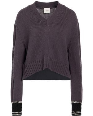 Alysi Crème Sweater Cotton, Merino Wool - Blue