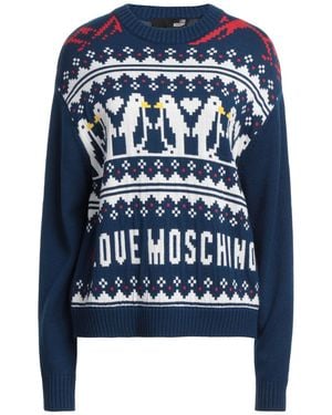 Love Moschino Pullover - Blau