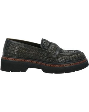 Pons Quintana Dark Loafers Leather - Black