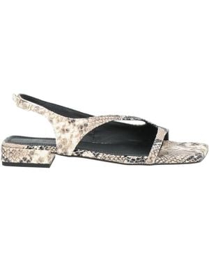 Souliers Martinez Ivory Sandals Leather - White