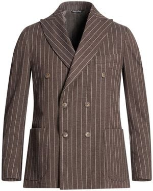 Takeshy Kurosawa Blazer Polyester, Viscose, Wool, Elastane - Brown