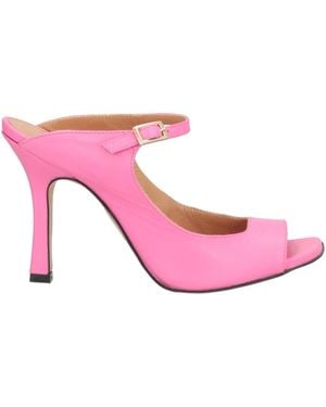 RANYÉ Fuchsia Sandals Leather - Pink