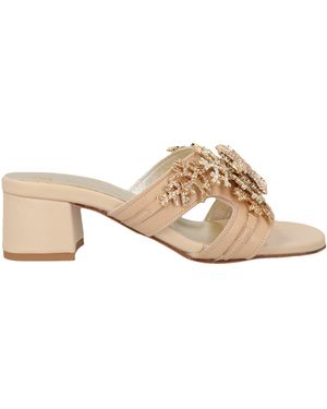 Paola Fiorenza Sandals Leather - Natural