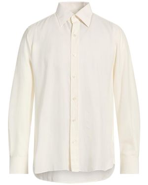 Tom Ford Ivory Shirt Silk - White