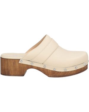 Copenhagen Shoes Ivory Mules & Clogs Calfskin - White