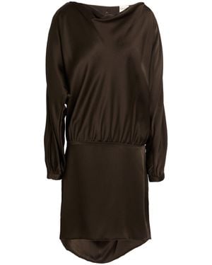 Semicouture Dark Mini Dress Acetate, Viscose - Black