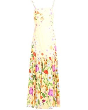 Borgo De Nor Maxi Dress Cotton - Metallic