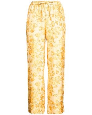 Massimo Alba Pants Silk - Yellow