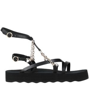 Maje Sandals Soft Leather - Black