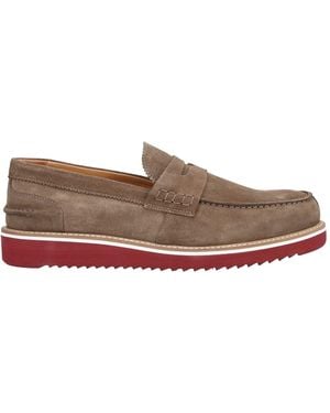 Exton Khaki Loafers Soft Leather - Brown