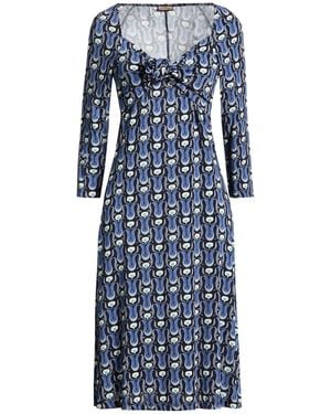 Maliparmi Midi Dress Viscose, Elastane - Blue