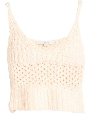 19.70 Nineteen Seventy Top Polyester, Wool, Acrylic - Natural