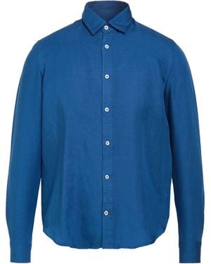 Edition10 Shirt Linen, Lyocell - Blue