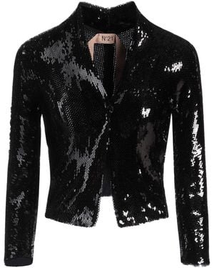 N°21 Jacket Polyester, Elastane - Black