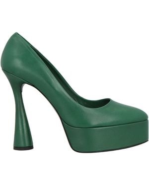 Eddy Daniele Court Shoes Leather - Green