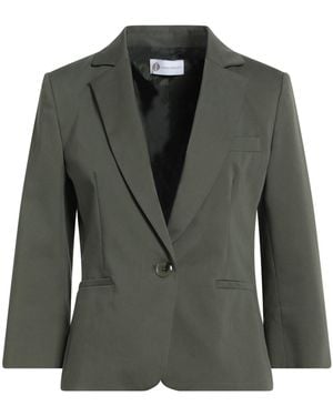 Diana Gallesi Military Blazer Cotton, Polyester, Elastane - Green
