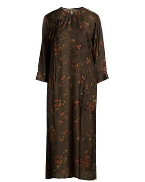 Uma Wang Midi Dress - Brown
