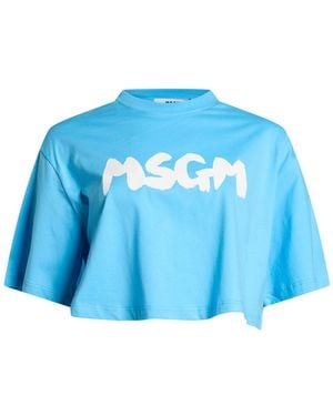 MSGM Camiseta - Azul