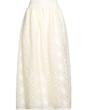 Alberta Ferretti Maxi Skirt Acrylic, Polyamide, Mohair Wool - White