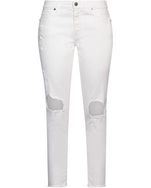 Gaelle Paris Jeans Cotton, Elastane - White