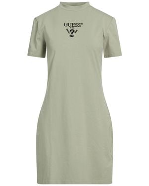 Guess Mini Dress Cotton, Elastane - Green