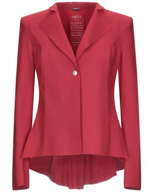 High Suit Jacket - Red