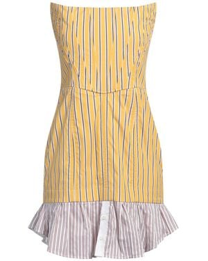 DSquared² Mini Dress Cotton - Yellow