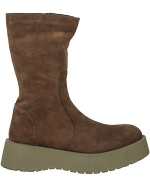 BUENO Military Ankle Boots Leather - Brown