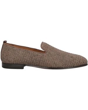 Giovanni Conti Loafers Textile Fibres, Leather - Grey