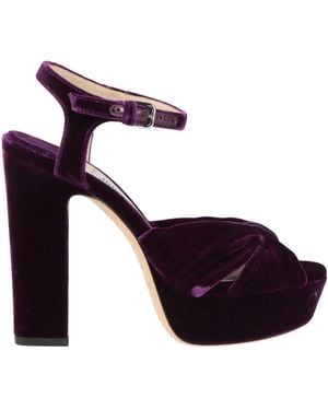 Jimmy Choo Sandals Textile Fibers - Purple