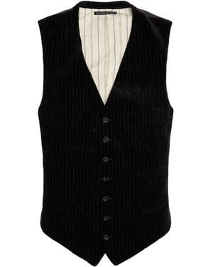Y's for men Tailored Vest Cotton, Polyester - Black
