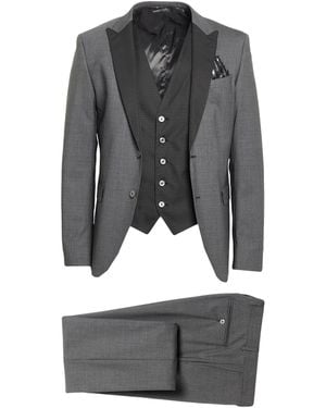 Manuel Ritz Suit Virgin Wool, Elastane - Gray