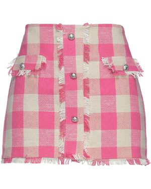 ViCOLO Fuchsia Mini Skirt Cotton, Polyester - Pink