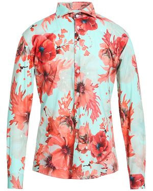 Daniele Alessandrini Shirt Cotton, Elastane - Red