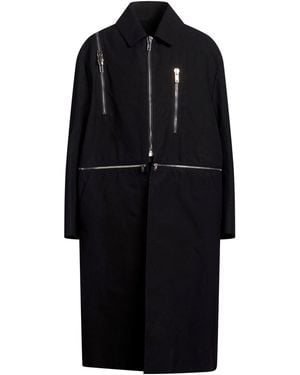 Rick Owens Overcoat & Trench Coat Cotton - Black