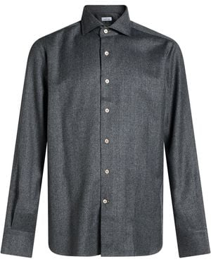 Alessandro Gherardi Charcoal Shirt Wool - Grey